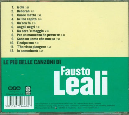 Le Piu' Belle Canzoni Di Fausto Leali